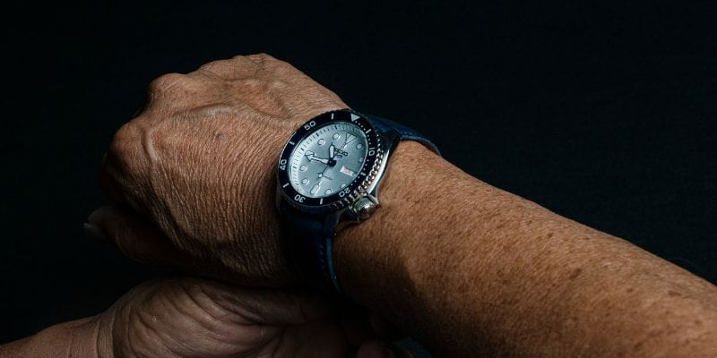 Montre Seiko au poignet